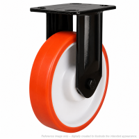Heavy Duty 150mm Polyurethane on Nylon Fixed Castor - 600kg Load
