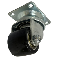 Heavy Duty 35mm Polyurethane on Cast Iron Swivel Castor - 100kg Load