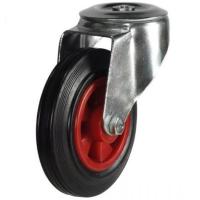 80mm Rubber Swivel Castor [65kg max load]