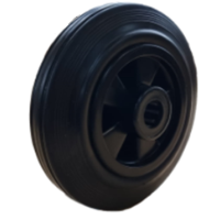 Medium Duty 160mm Solid Rubber Wheel - 135kg Load