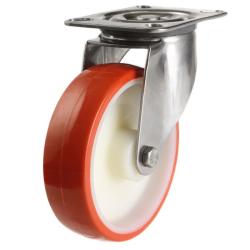 150mm Polyurethane Swivel Castor [280kg max load]
