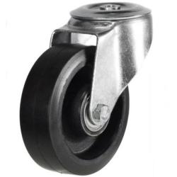 150mm Rubber on Cast Iron Swivel Castor [350kg max load]