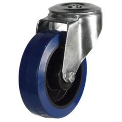 160mm Non-Marking Rubber Swivel Castor [350kg max load]