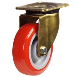 200mm Polyurethane Swivel Castor [500kg max load]