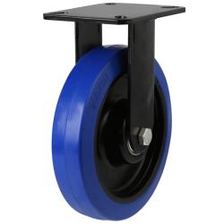 200mm Non-Marking Rubber Fixed Castor [425kg max load]