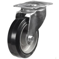 200mm Rubber Swivel Castor [350kg max load]