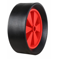 Medium Duty 260mm Rubber on Plastic Wheel - 125kg Load