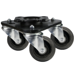Heavy Duty 100mm Rubber on Cast Iron Scene Shifter 460kg Load