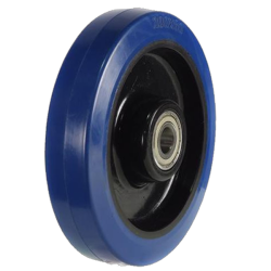 Heavy Duty 200mm Non-Marking Rubber Wheel - 400kg Load
