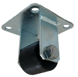 Heavy Duty 25mm Nylon Fixed Castor - 80kg Load