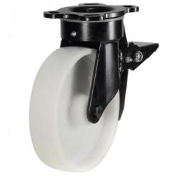 125mm Nylon Swivel Braked Castor [750kg max load]