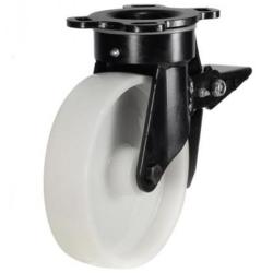 150mm Nylon Swivel Braked Castor [1000kg max load]