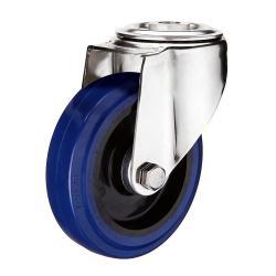 Light Duty 100mm Non-Marking Rubber Swivel Castor - 100kg Load