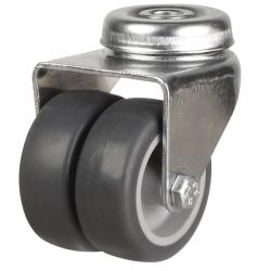 Light Duty 50mm Synthetic Non-Marking Rubber Swivel Castor - 60kg Load