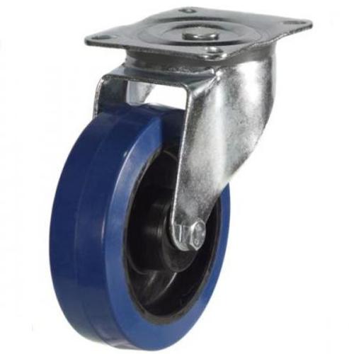 100mm Non-Marking Rubber Swivel Castor [180kg max load]