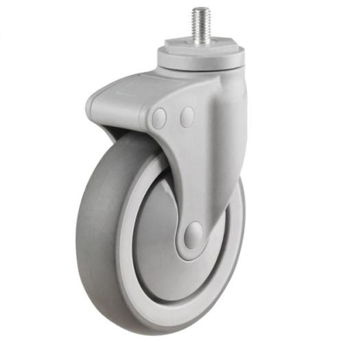 125mm Non-Marking Rubber Swivel Castor [100kg max load]