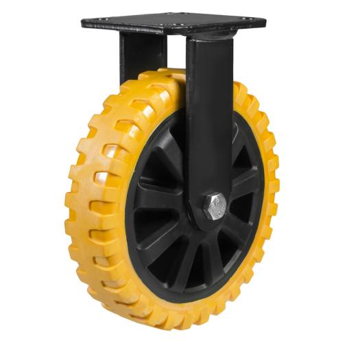 125mm Polyurethane Fixed Castor [340kg max load]