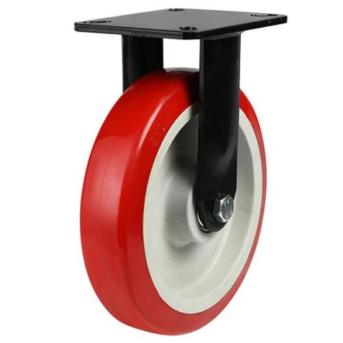 125mm Polyurethane Fixed Castor [340kg max load]