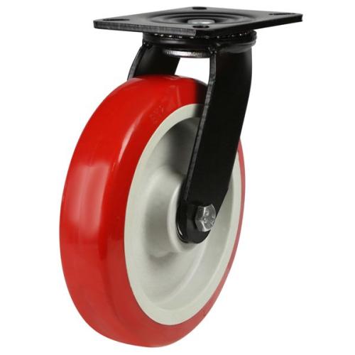 125mm Polyurethane Swivel Castor [340kg max load]