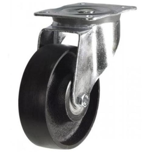 125mm Cast Iron Swivel Castor [270kg max load]