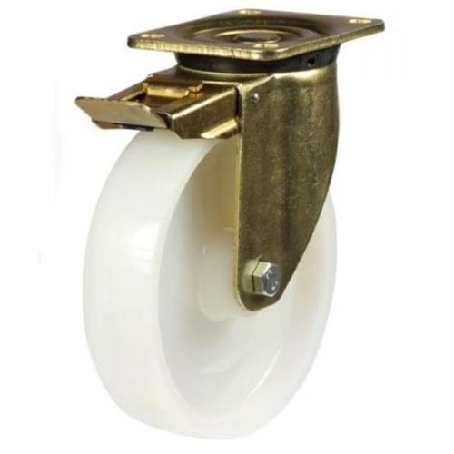 150mm Nylon Swivel Braked Castor [700kg max load]