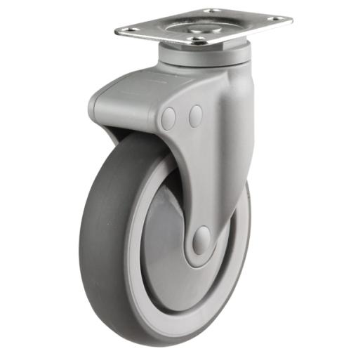 Light Duty 150mm Synthetic Non-Marking Rubber Swivel Castor - 110kg Load
