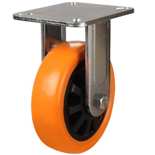 150mm Polyurethane Fixed Castor [500kg max load]