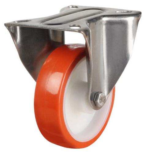160mm Polyurethane Fixed Castor [320kg max load]