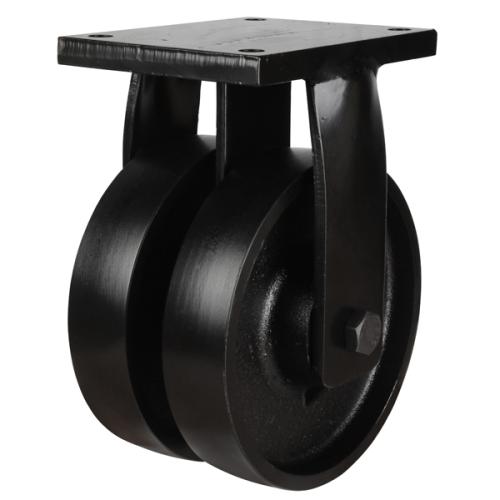 200mm Cast Iron Fixed Castor [2200kg max load]