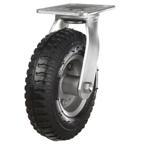 200mm Pneumatic on Steel Centre Swivel Castor [136kg max load]