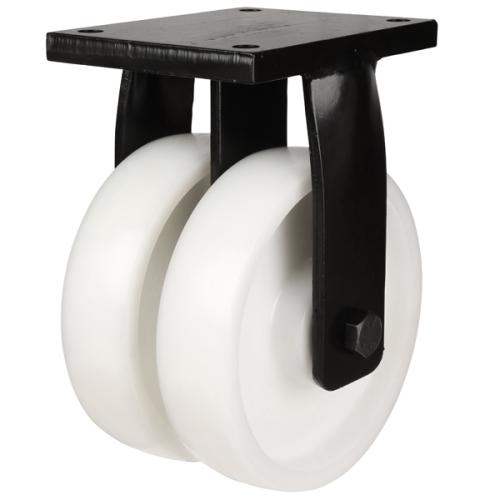 250mm Nylon Fixed Castor [2500kg max load]