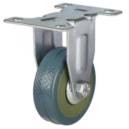 50mm Non-Marking Rubber Fixed Castor [40kg max load]