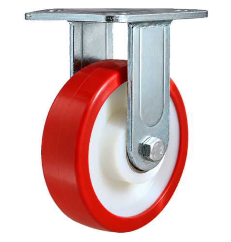 Heavy Duty 150mm Polyurethane on Nylon Fixed Castor - 500kg Load