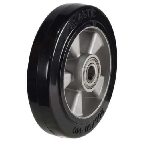 Medium Duty 150mm Elastic Rubber on Aluminium Wheel - 300kg Load